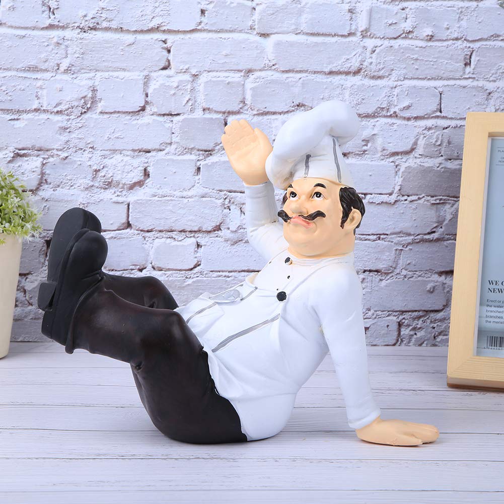 Amazon.co.jp: FLEXMAN 樹脂製シェフ像 フレンチシェフ置物 クック